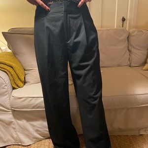Black Wide Leg Slacks